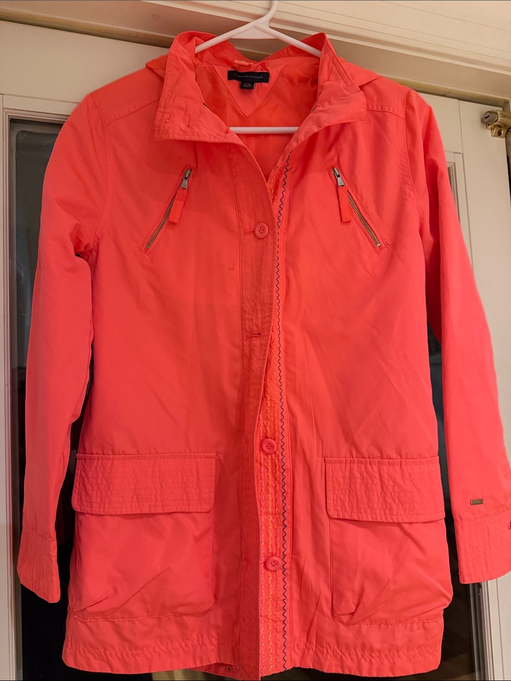 Tommy Hilfiger Coral Pink Raincoat